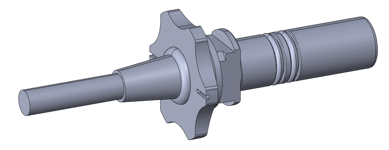 CAD Model preview for an example custom debris sensor